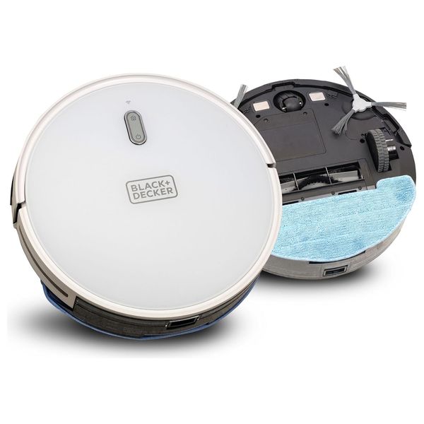 Black & Decker BRVA425B10-B5 - Robotic Vacuum Cleaner & Mop - White