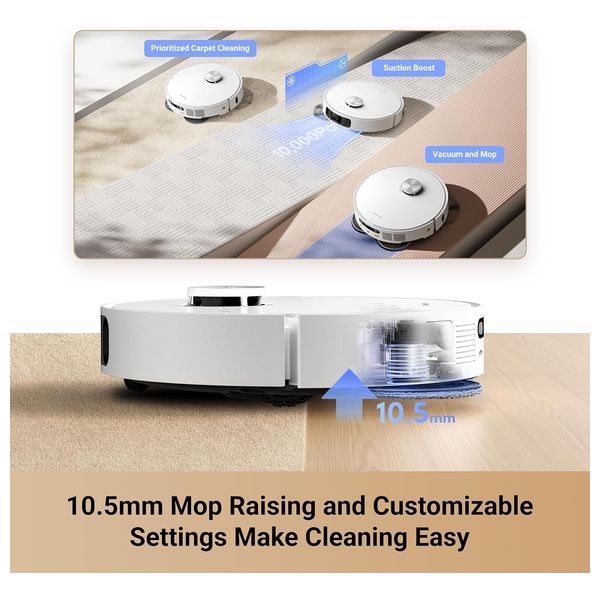 Dreame L10s Ultra Gen 2 - Robot Vacuum & Mop - 5200 mAh - White