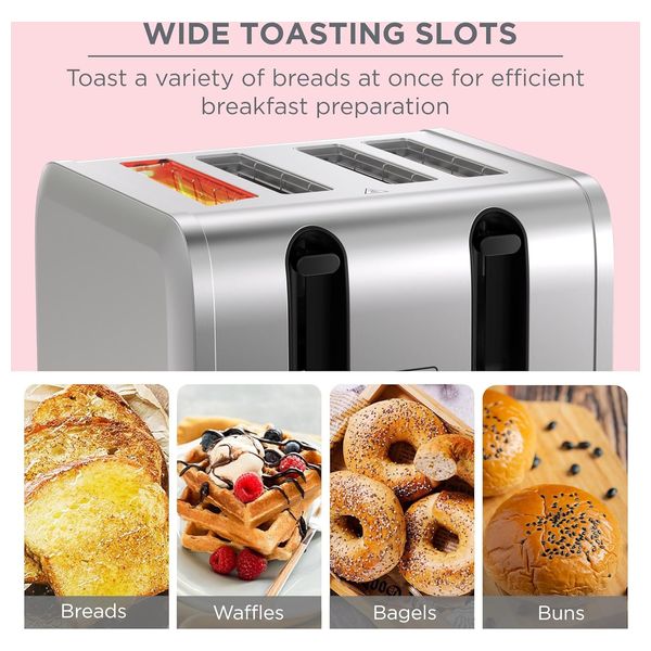 Black & Decker ET444-B5 - Toaster - 2100W - Stainless Steel
