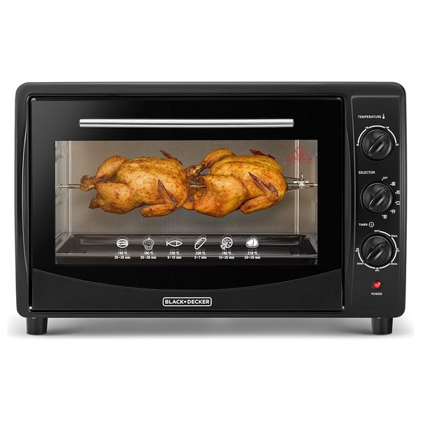  فرن توستر متعدد الوظائف مع مشواة دوارة بلاك اند ديكر- 45 لتر- TRO45RDG-B5 - أسود 