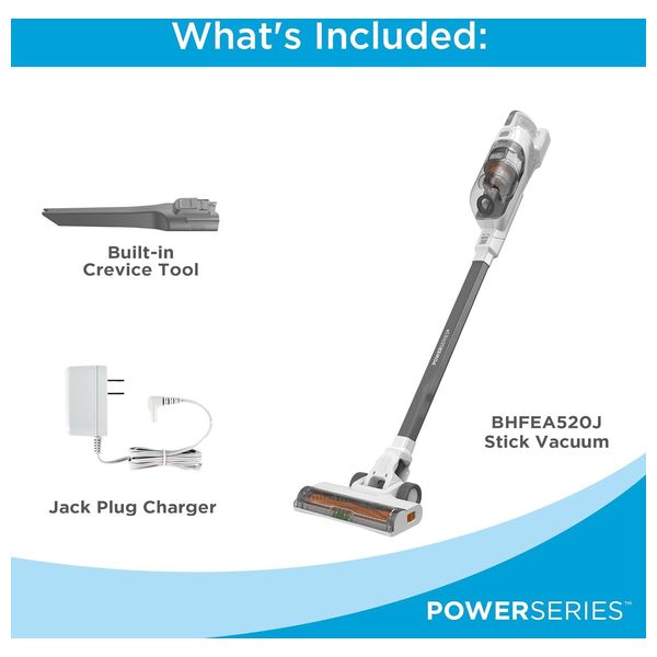  مكنسة محمولة بلاك اند ديكرلاسلكية - BHFEA520J - رمادي 