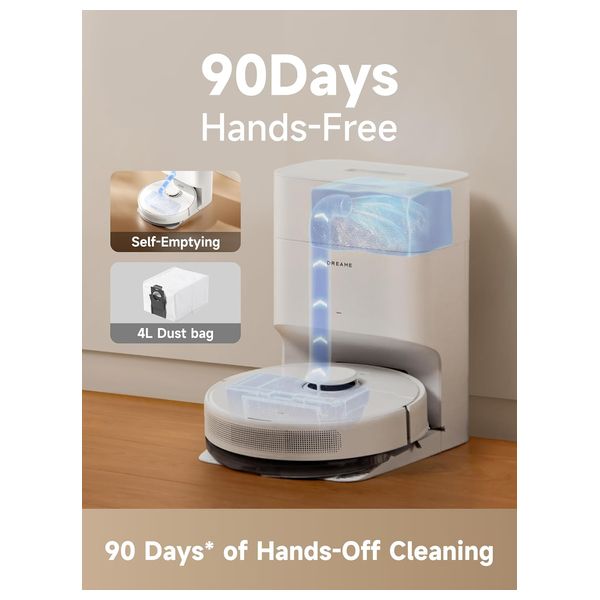 Dreame D10-Plus-Gen-2 - Robot Vacuum & Mop - 5200 mAh - White