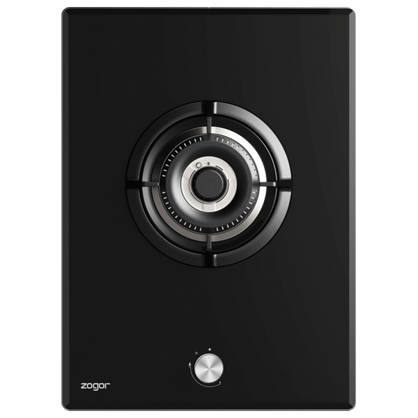 طباخ داخلي غازي زوجور- مشعل واحد - GZ381B - ستانلس ستيل