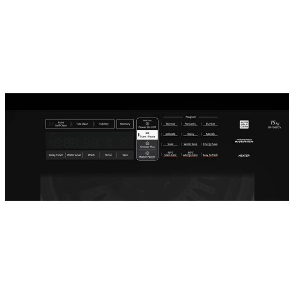 غسالة هيتاشي فتحة علوية - 15 كغم - 730 دورة بالدقيقة - SF-P150ZCV 3CQ  - سلفر 