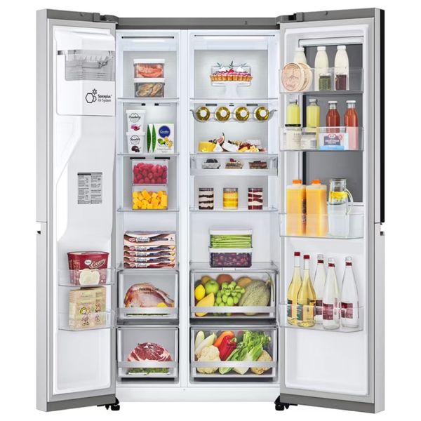  ثلاجة ال جي ذات التصميم الفرنسي - 22 قدم - GCX-287TVS - سلفر 