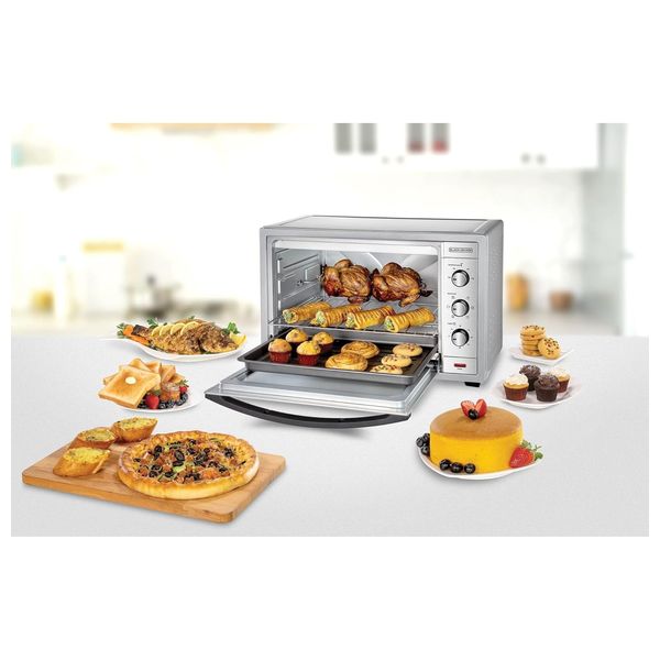  Black & Decker TRO62RDG-B5 - Toaster Oven with Grill - 62 L - Stainless Steel 
