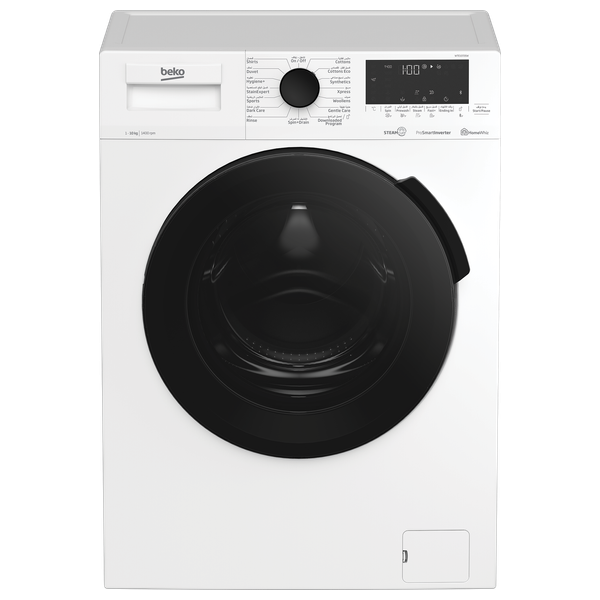  Beko WTE10726W -10Kg - 1400RPM - Front Loading Washing Machine - White 