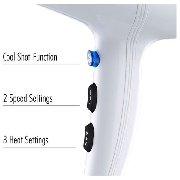  Trisa 10537045 - Hair Dryer - 2200 W - White 