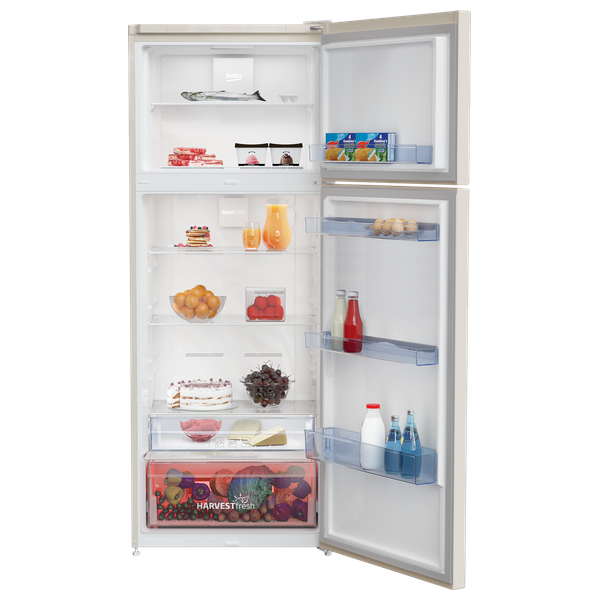 Beko RDNE510M20B - 15 ft - Conventional Refrigerator - Beige