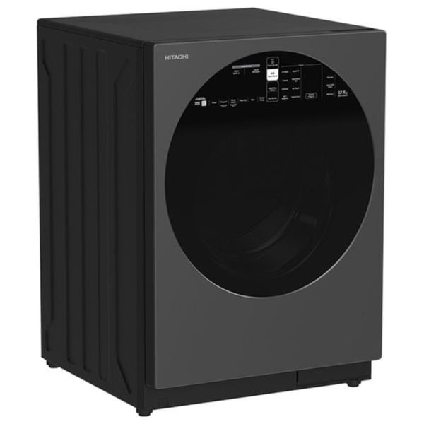  غسالة ومجففة هيتاشي فتحة امامية - 12/8 كغم - 1600 دورة بالدقيقة - BD-D120XGV-3CQ - رمادي 