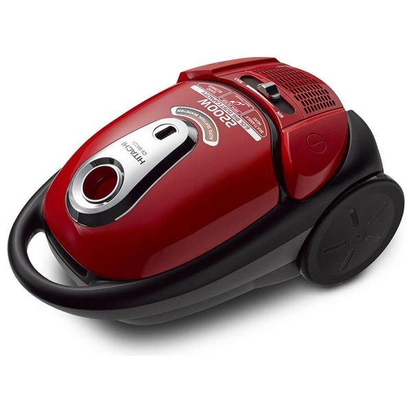  مكنسة هيتاشي كهربائية مع كيس - 2200 واط  - 8 لتر- CV-BA22V24CBQ - أحمر 