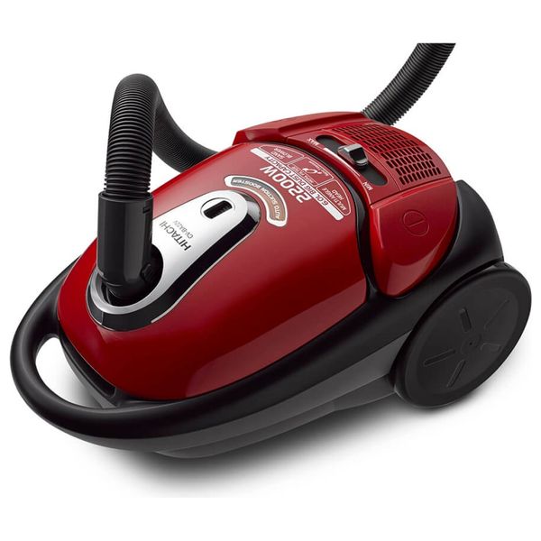  مكنسة هيتاشي كهربائية مع كيس - 2200 واط  - 8 لتر- CV-BA22V24CBQ - أحمر 