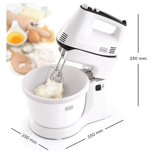Black & Decker M700-B5 - Bowl Mixer - 3.5 L - White