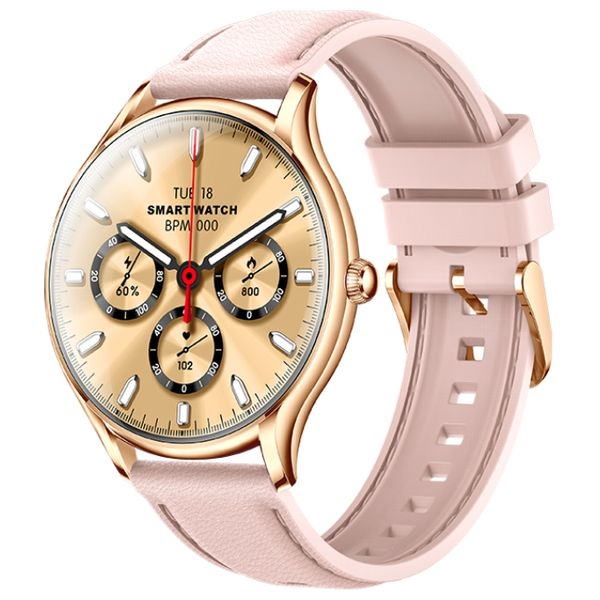  ساعة ذكية هافيت M9048 - شاشة اموليد 1.43-انج - عمر بطارية 250 مللي امبير - وردي 