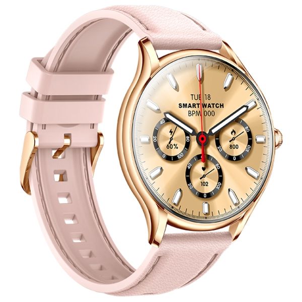  ساعة ذكية هافيت M9048 - شاشة اموليد 1.43-انج - عمر بطارية 250 مللي امبير - وردي 