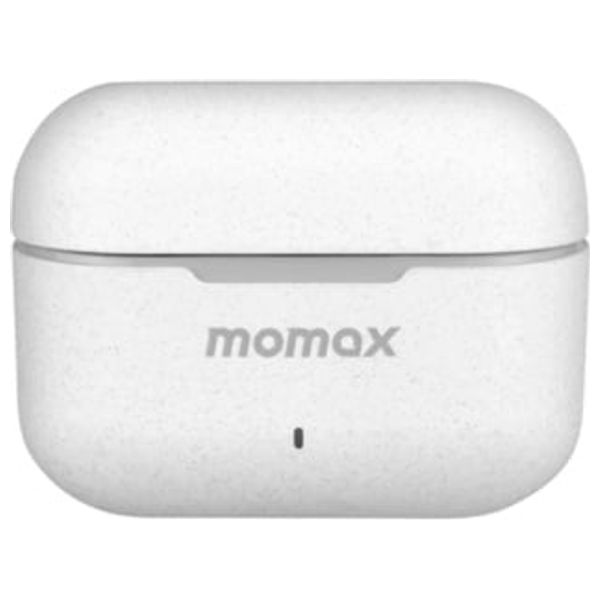  سماعات داخل الاذن لاسلكية بخاصية إلغاء الضوضاء موماكس سبارك لايت BT8W - مع 3 ميكروفونات لمكالمات واضحة - أبيض 