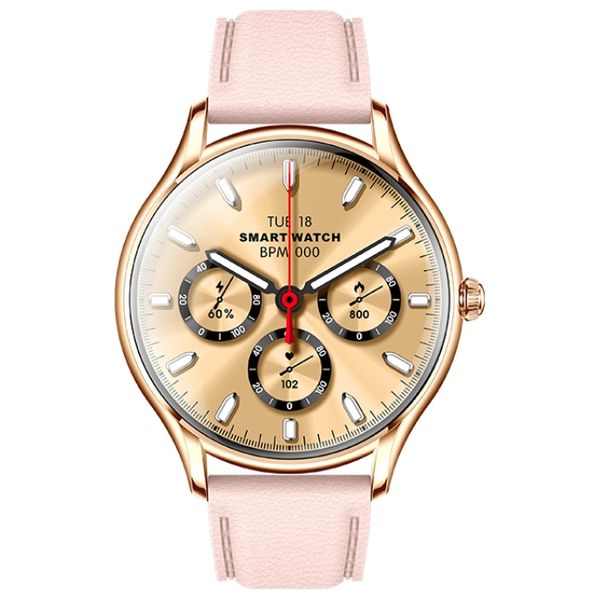  ساعة ذكية هافيت M9048 - شاشة اموليد 1.43-انج - عمر بطارية 250 مللي امبير - وردي 