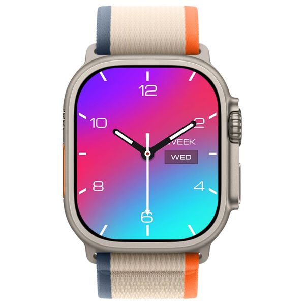 G-tab FT9 Pro - Smart Watch - 49mm Amoled - Water Resistance  - multi sport mode - Smart Calling - Titanium