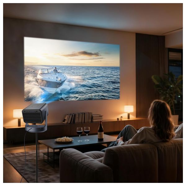 Hisense C2 Ultra - Triple Laser Smart Portable Projector - 4K UHD - projection size 65 Inch – 300 Inch - Gray