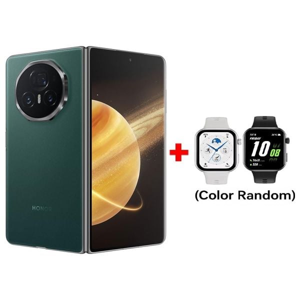  هونر ماجيك V3 - بشاشة 7.92-انج قابلة للطي اموليد LTPO - معالج سناب دراكون 8 الجيل الثالث (٤ نانومتر)، ثماني النواة - 5150 مللي امبير + هدية مجانية ساعة 2i من هونر 