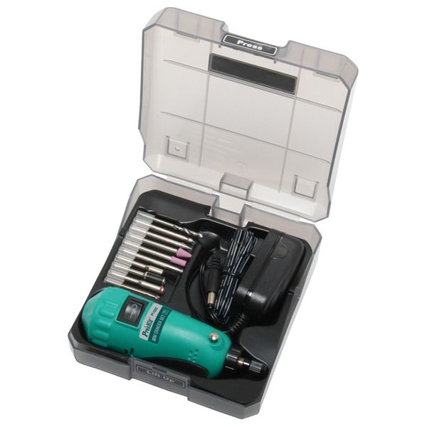  مجموعة مطحنة صغيرة بروسكيت - 230 فولت - قبضة ناعمة مريحة - تصميم خفيف الوزن - أخضر 