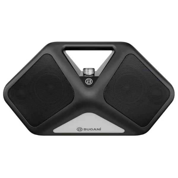 سبيكرصوت بلوتوث محمول من بوجاني ريفورم - طاقة خرج تصل إلى 120 واط - مقاوم للماء بمعيار IPX5 - أسود