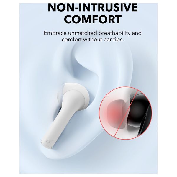  Anker K20i - Bluetooth Headphone In Ear - Up to 36 hours with charging case - White 