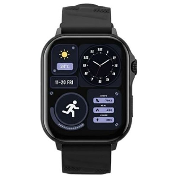  ساعة ذكية M9061 هافيت - شاشة اموليد مقاس 2.13 انج - مكالمات لاسلكية - مقاومة للماء - اسود 