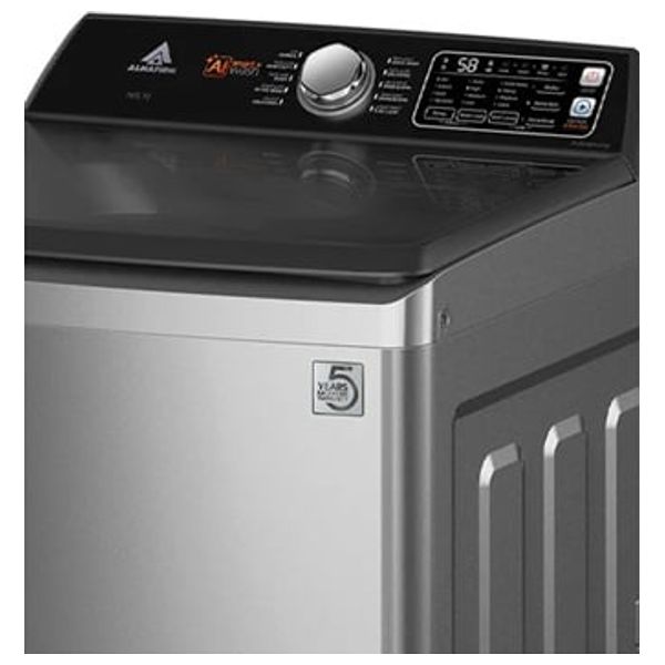 غسالة ملابس الحافظ - تحميل علوي - سعة 16 كجم - 10 برامج غسيل - 16TL72 - سلفر