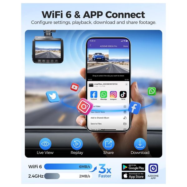 داش كام ازدوم - GS63H PRO - رؤية ليلية - microSD حتى 64 جيجابايت  - اسود