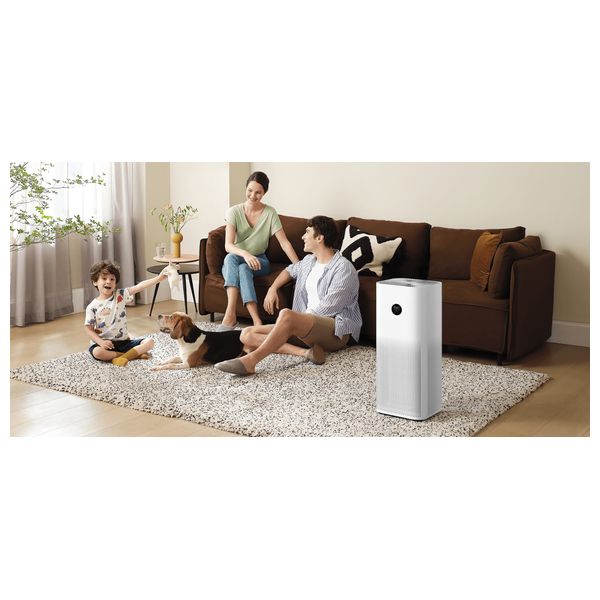  جهاز تنقية الهواء الذكي 4 برو شاومي EU - تغطية 35–60 مترًا مربعًا - فلتر HEPA 3 في 1 - أبيض 