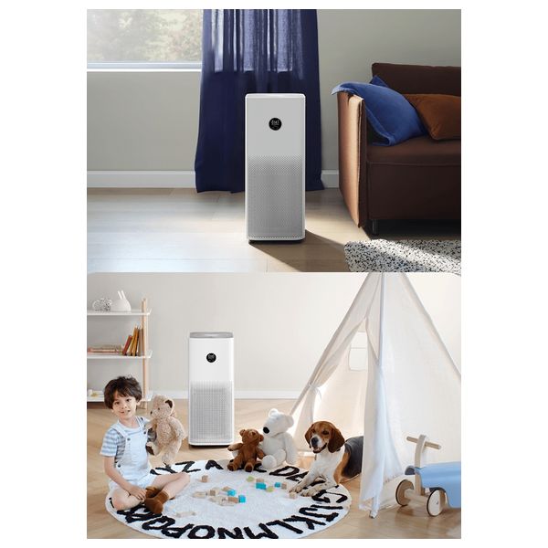  جهاز تنقية الهواء الذكي 4 برو شاومي EU - تغطية 35–60 مترًا مربعًا - فلتر HEPA 3 في 1 - أبيض 