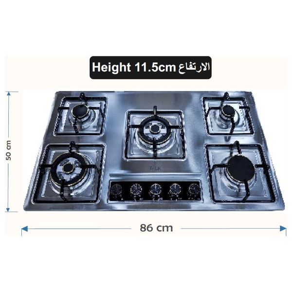 ILK E91S - Built-In Cooker - 5 burners - 90 cm - Steel
