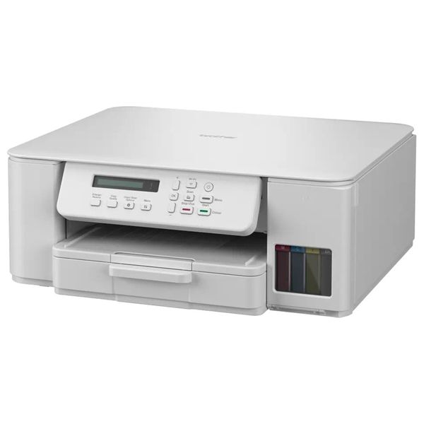 طابعة خزان الحبر برذر DCP-T536DW - طباعة أوتوماتيكية على الوجهين - خزان حبر أمامي بدقة - أبيض