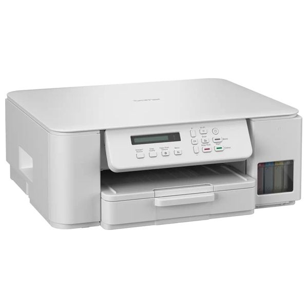 طابعة خزان الحبر برذر DCP-T536DW - طباعة أوتوماتيكية على الوجهين - خزان حبر أمامي بدقة - أبيض