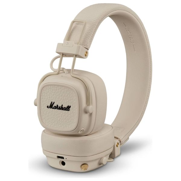  Marshall Major V Bluetooth Headphones - Foldable and durable design - Cream 
