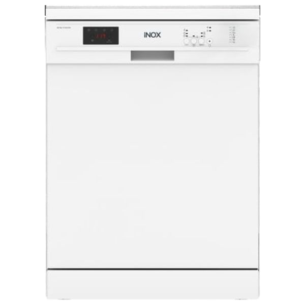Inox V1407W - Dishwasher - 7 programs with extra functions - LED display - White