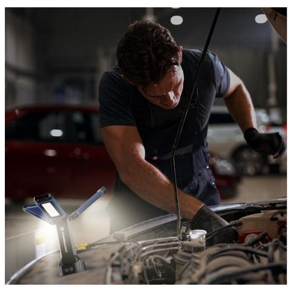  Powerology - Camping Tripod Worklight - 4000LM USB-C Foldable - IPX4, 4000mAh - Black 