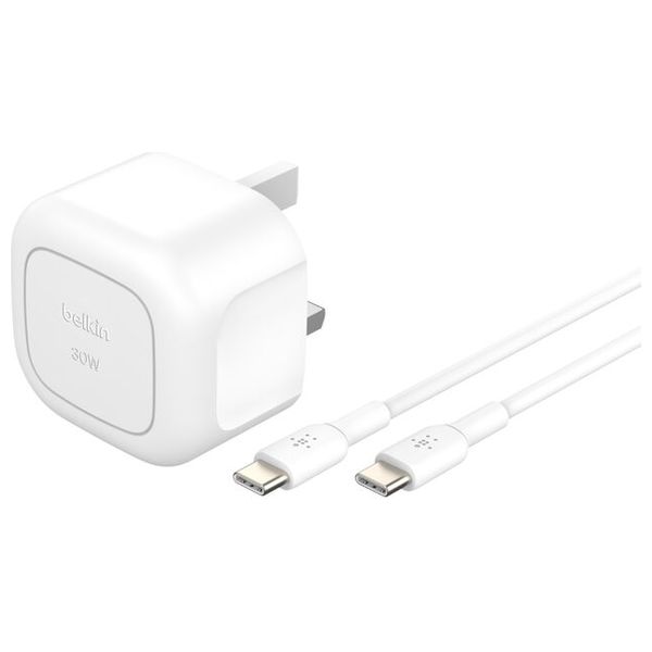 Belkin 2478 - Wall Charger With Cable USB-C 1m - 30W - White