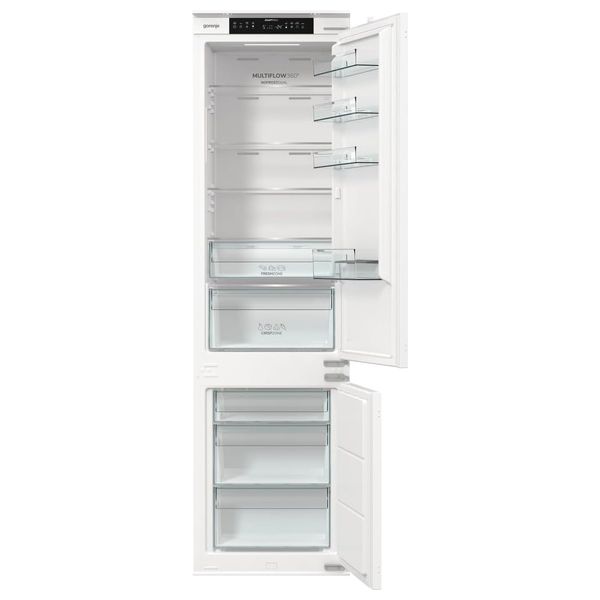  Gorenje NRKI517E41 - Conventional Refrigerator - 9 ft - Digital controls with LED display - White 