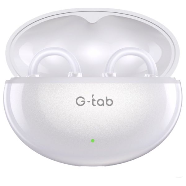 G-tab TWS-Clip3 - In Ear Headphones - Bluetooth 6.0 - Lightweight & Comfortable - White