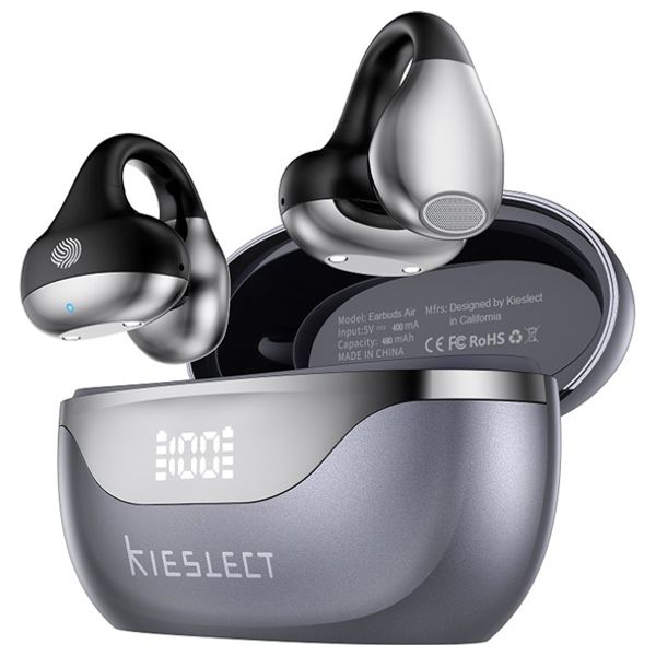 Kieslect Earbuds Air - Bluetooth Headphone In Ear - IPX4 Water Resistance - 3D Surround Sound - Silver