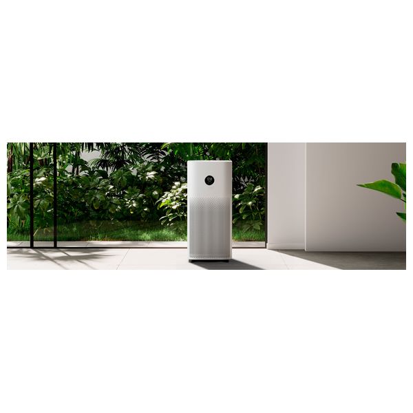  منقي الهواء الذكي من شاومي 4 EU - تغطية 28–48 مترًا مربعًا - فلتر HEPA 3 في 1 - ابيض 