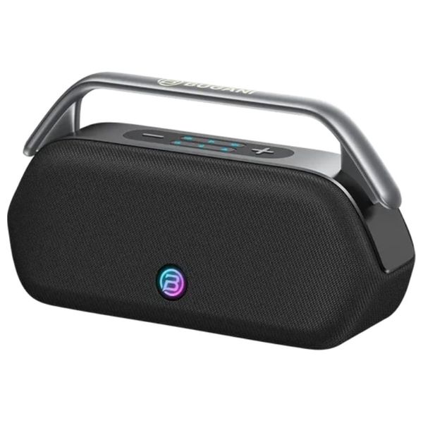 سبيكر صوت بلوتوث محمول بوجاني Boost Max - طاقة تصل إلى 240 واط - مقاوم للماء بمعيار IPX5 - أسود