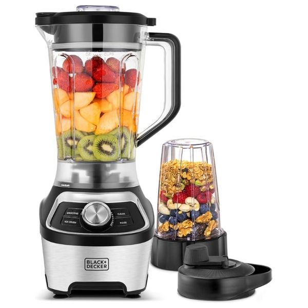 خلاط بلاك آند ديكر - 1200 واط - سرعة متغيرة مع خاصية النبض - سلفر