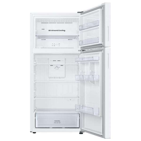  ثلاجة سامسونج بابين - 17 قدم - صانع ثلج، تبريد شامل - RT47CG6002WW - ابيض 