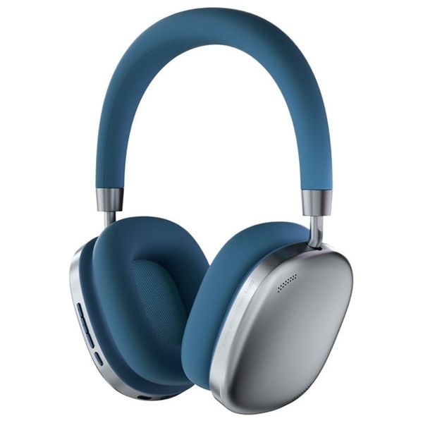  Porodo Soundtec Airpodmax - Over Ear Headphones - Active Noise Cancelling (ANC) for immersive sound - Battery Capacity: 400mAh - Blue 