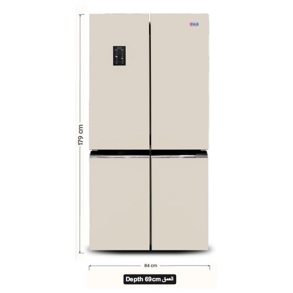 ILK V620BG - French Door Refrigerator - Electronic Control - High Quality Inverter Compressor - Beige