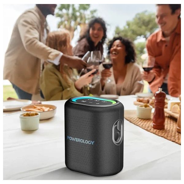 Powerology - TWS Speaker - 20W - RGB Light - Black