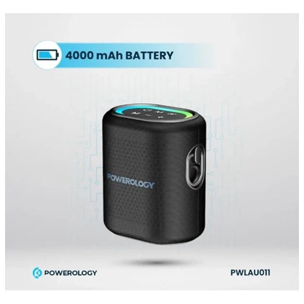 Powerology - TWS Speaker - 20W - RGB Light - Black